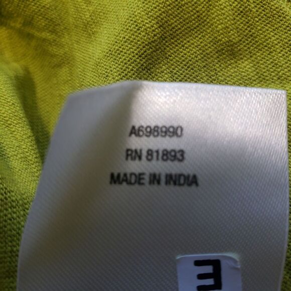 LOGO by Lori Goldstein Top Women's Sz M 3/4 Sleeve A-Line Green Casual Blouse - Picture 9 of 13